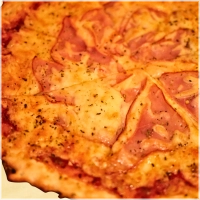 Pizza met ham